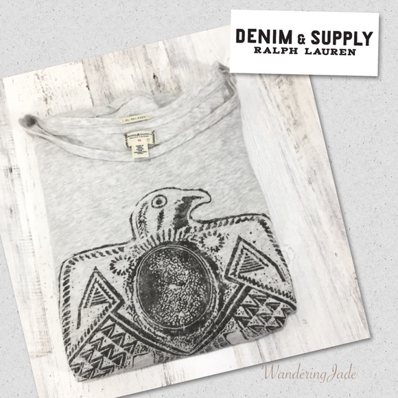 Ralph Lauren Tops - Ralph Lauren Denim & Supply Eagle tee size M